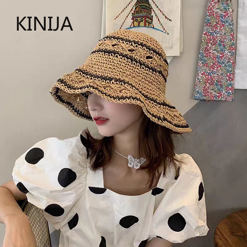 Summer Hat Women Straw Sun Hat - Bucket Hat Straw review and price